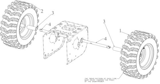 Wheels And Axle Diagram and Parts List for 2X30-INCHMAX (31AH8JVSB10)(2023) Cub Cadet Snow Blower